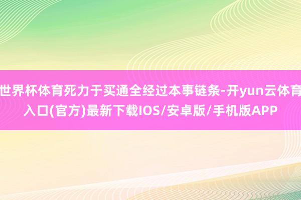 世界杯体育死力于买通全经过本事链条-开yun云体育入口(官方)最新下载IOS/安卓版/手机版APP
