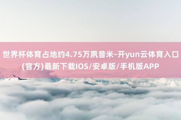 世界杯体育占地约4.75万夙昔米-开yun云体育入口(官方)最新下载IOS/安卓版/手机版APP