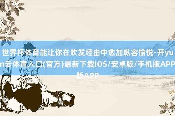 世界杯体育能让你在吹发经由中愈加纵容愉悦-开yun云体育入口(官方)最新下载IOS/安卓版/手机版APP