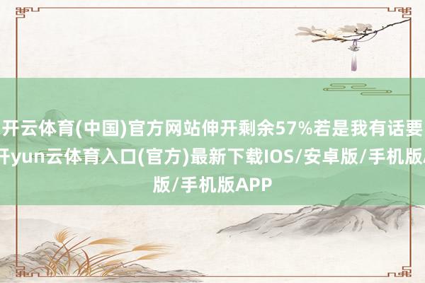 开云体育(中国)官方网站伸开剩余57%若是我有话要说-开yun云体育入口(官方)最新下载IOS/安卓版/手机版APP